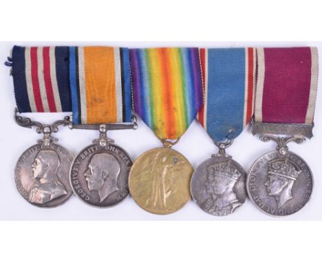 Great War George V Military Medal (M.M) Group of Five 5th Battalion Northumberland Fusiliers & Royal Welsh Fusiliers, group c