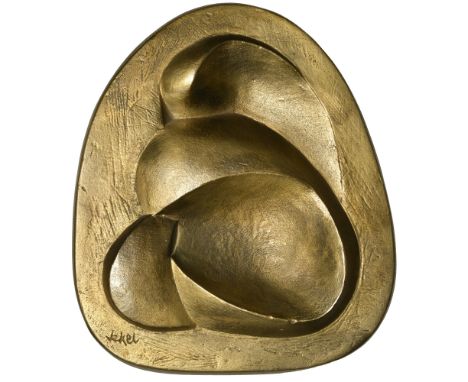 Jekel, Juliette de (Hungarian, 1936-2003); b. Budapest   FRANCE, Dans la tendresse [In Tenderness], 1974, a heavy cast bronze