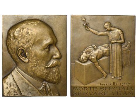 Bourgouin, Marie-Joseph-Eugène (French, 1880-1924); b. Reims   FRANCE, Maurice Letulle, 1923, a bronze plaque by M.-J.-E. Bou