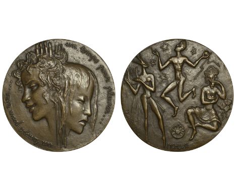 Quérolle, Madeleine-Pierre, aka Madeleine-Pierre Quérolle-Sylvain (French, 1914-2014); b. Paris   FRANCE, Un temps pour rire,