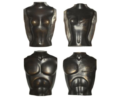 Harris, Natalie Jane (British, 1980-present); b. Stirling   ENGLAND, How do I Look?, 2001, a pair of cast bronze freestanding