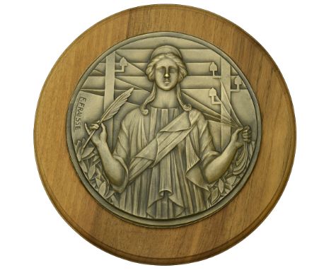 Fraisse, Édouard-Charles (French, 1880-1945); b. Beaune   FRANCE, Électricité [Electricity], c. 1930, an Art Déco bronze maqu