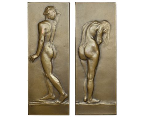 Placht, Richard (Bohemian, 1880-1962); b. Kratzau, moved to Austria 1898   AUSTRIA, Adam und Eva [Adam and Eve], 1904, an art