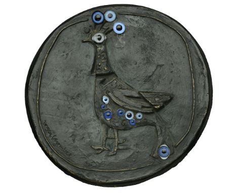 Bezombes, Roger (French, 1913-1994); b. Paris   FRANCE, Phénix, 1967, a uniface cast bronze maquette by R. Bezombes for the C