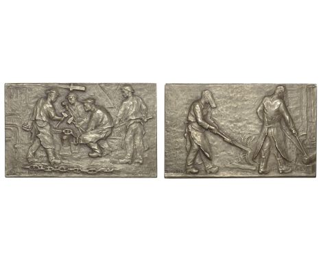 Loiseau-Bailly, Georges-Philippe-Eugène (French, 1858-1913); b. Sauvigny-le-Bois   FRANCE, Les Forgerons [The Blacksmiths], 1