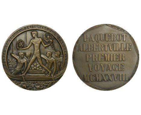 Wijnants, Ferdinand (Belgian, 1877-1955); b. Malines   BELGIAN CONGO, Compagnie Belge Maritime du Congo, Paquebot Albertville