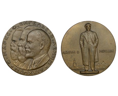 Manizer, Matvey Genrikhovich (Russian, 1891-1966); b. St Petersburg   RUSSIA, Ð›ÐµÐ½Ð¸Ð½ Ð² ÐœÐ¾ÑÐºÐ²Ðµ [Lenin in Moscow], 19