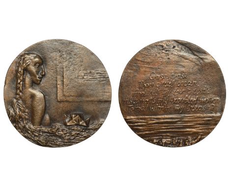 Mincheva, Ivanka (Bulgarian, 1948-present); b. Popova, moved to U.S.A. 1993   ENGLAND, The Cruel Ocean, 1988, a cast bronze m