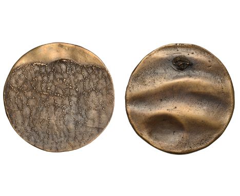 Pagliari, Franco Antonio (Scottish, 1967-present); b. not known   ENGLAND, Turning Tide, 2002, a cast bronze medal by F.A. Pa