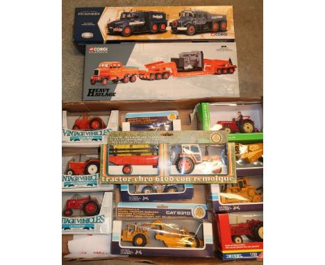 Collection of 11 boxed agricultural/quarry vehicles, a boxed Corgi Limited Edition 17904 Pickfords 2 Scammell Contractors and