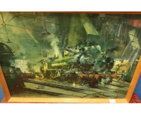 Framed and mounted Cuneo print of The Great Marques (79cm x 56cm) 