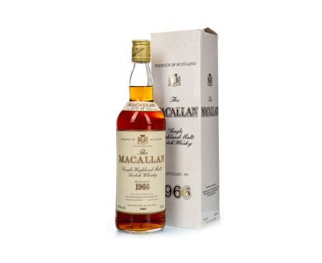 MACALLAN 1966 17 YEARS OLD Single Malt Scotch Whisky Matured in sherry wood, bottled 1984. 75cl, 43% volume, in carton.