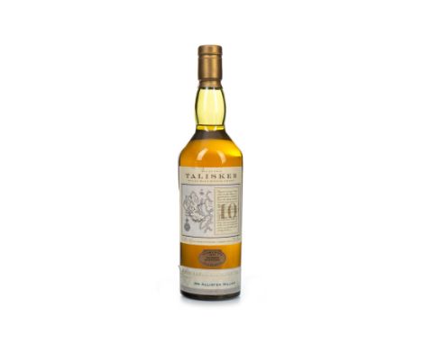 TALISKER 10 YEARS OLD - MAP LABEL Single Malt Scotch Whisky 70cl, 45.8% volume.