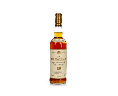 MACALLAN 10 YEARS OLD Single Malt Scotch Whisky Matured in sherry wood. 70cl, 40% volume.