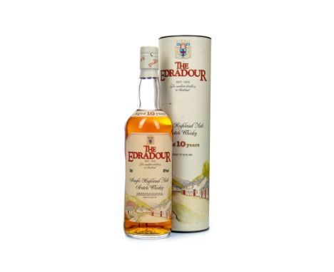 EDRADOUR AGED 10 YEARS Single Malt Scotch Whisky 70cl, 40% volume, in tube.