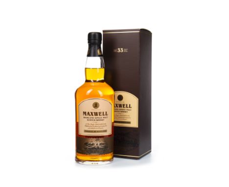 MAXWELL 1979 AGED 33 YEARS Single Malt Scotch Whisky One of 5,200 bottles. 70cl, 40% volume, in carton.