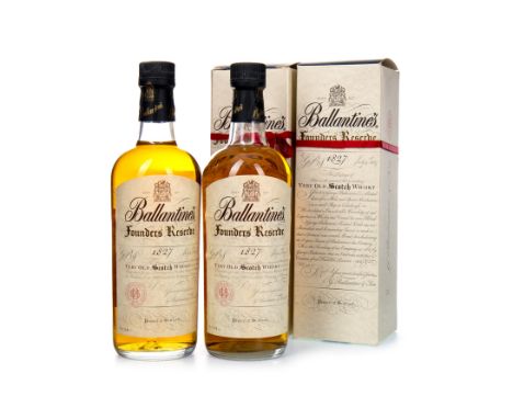 BALLANTINE'S FOUNDERS RESERVE (2) Blended Scotch Whisky 750ml, 43% volume, in carton. Two bottles.