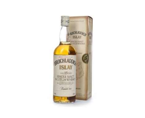 BRUICHLADDICH AGED 15 YEARS Single Malt Scotch Whisky 75cl, 40% volume, in carton.