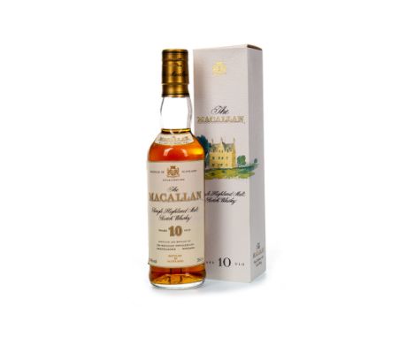 MACALLAN 10 YEARS OLD - HALF BOTTLE Single Malt Scotch Whisky Matured in sherry wood. 35cl, 40% volume, in carton.