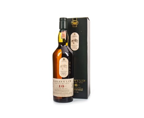 LAGAVULIN AGED 16 YEARS WHITE HORSE DISTILLERS Single Malt Scotch Whisky 70cl, 43% volume, in carton.