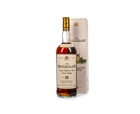 MACALLAN 12 YEARS OLD - ONE LITRE Single Malt Scotch Whisky Matured in sherry wood. One litre, 43% volume, in carton.