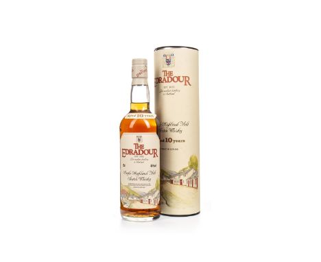 EDRADOUR AGED 10 YEARS Single Malt Scotch Whisky 70cl, 40% volume, in tube.