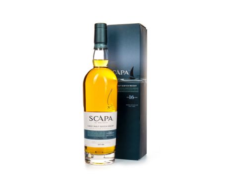 SCAPA 16 YEARS OLD Single Malt Scotch Whisky 70cl, 40% volume, in carton.
