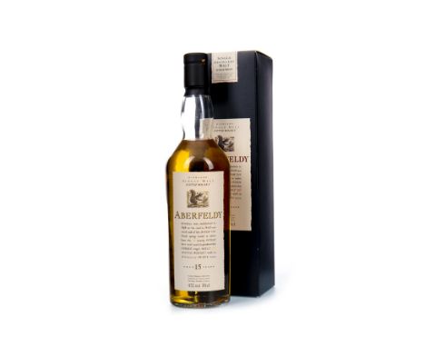 ABERFELDY AGED 15 YEARS FLORA &amp; FAUNA Single Malt Scotch Whisky 70cl, 43% volume, in carton.