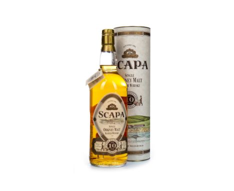 SCAPA AGED 10 YEARS - ONE LITRE Single Malt Scotch Whisky One litre, 43% volume, in tube.