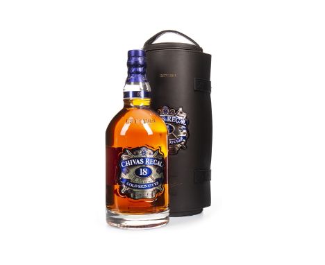 CHIVAS REGAL GOLD SIGNATURE AGED 18 YEARS - 1.75 LITRES Blended Scotch Whisky 1.75 litres, 40% volume, in leatherette carry c