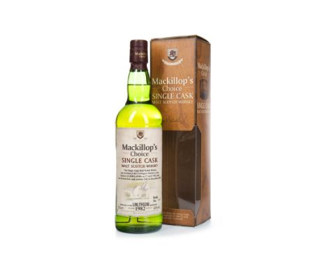 LINLITHGOW 1982 MACKILLOPS CHOICE Single Malt Scotch Whisky Distilled 27 April 1982, matured in cask no. 1342, bottled Decemb