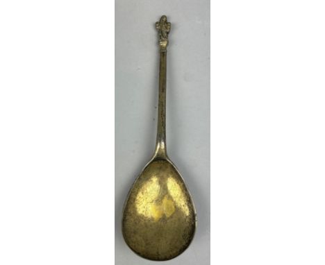 AN ANTIQUE SILVER 'APOSTLE SPOON', Marked to verso. 18cm LWeight: 49gms