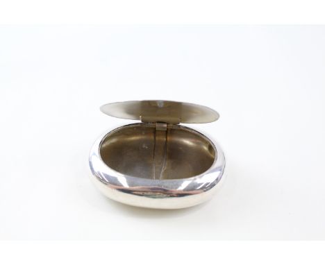 A 925 STERLING SILVER SNUFF BOX, Weight: 83gms