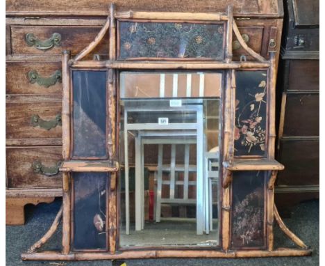BAMBOO OVER MANTLE MIRROR