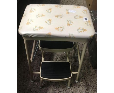 2 STEP FOLDING METAL KITCHEN STEP