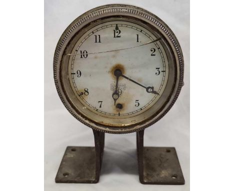 SMITH'S DASH BOARD CLOCK, WORKING BUT GLASS CRACKED