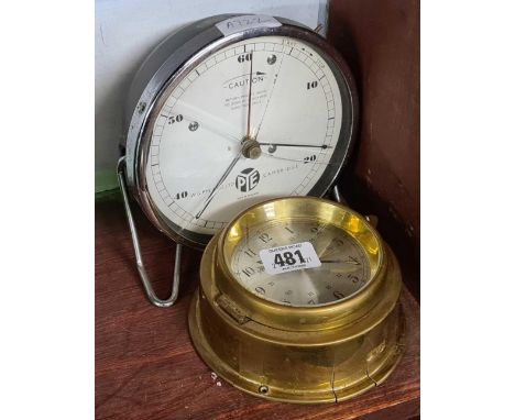 PYE CHEMISTRY CLOCK &amp; A BUCK HEAD CLOCK