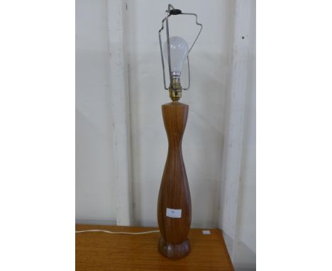 A Danish teak table lamp 