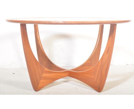 G Plan - Astro - A retro vintage mid 20th century G-Plan teak Astro coffee table. The coffee table having circular top with g