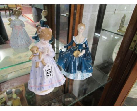 Royal Worcester figure & Royal Doulton figure HN2461