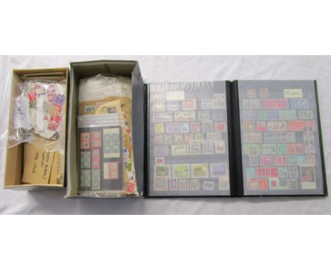 Stamps - Stockbook & 2 boxes - S. Africa & Germany - Mint blocks (multiples) noted & Russian mint sets