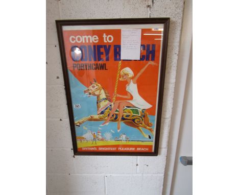 Original 1960's Railway station poster for Porthcawl