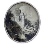 Ruinenlandschaft mit Hirten, Deutsche Schule des 18. Jh.