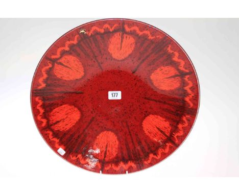 Poole pottery Exodus wall charger, 40.5cm diameter
