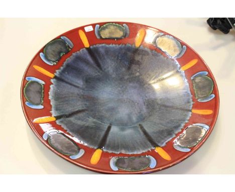 Poole pottery wall charger, 40cm diameter