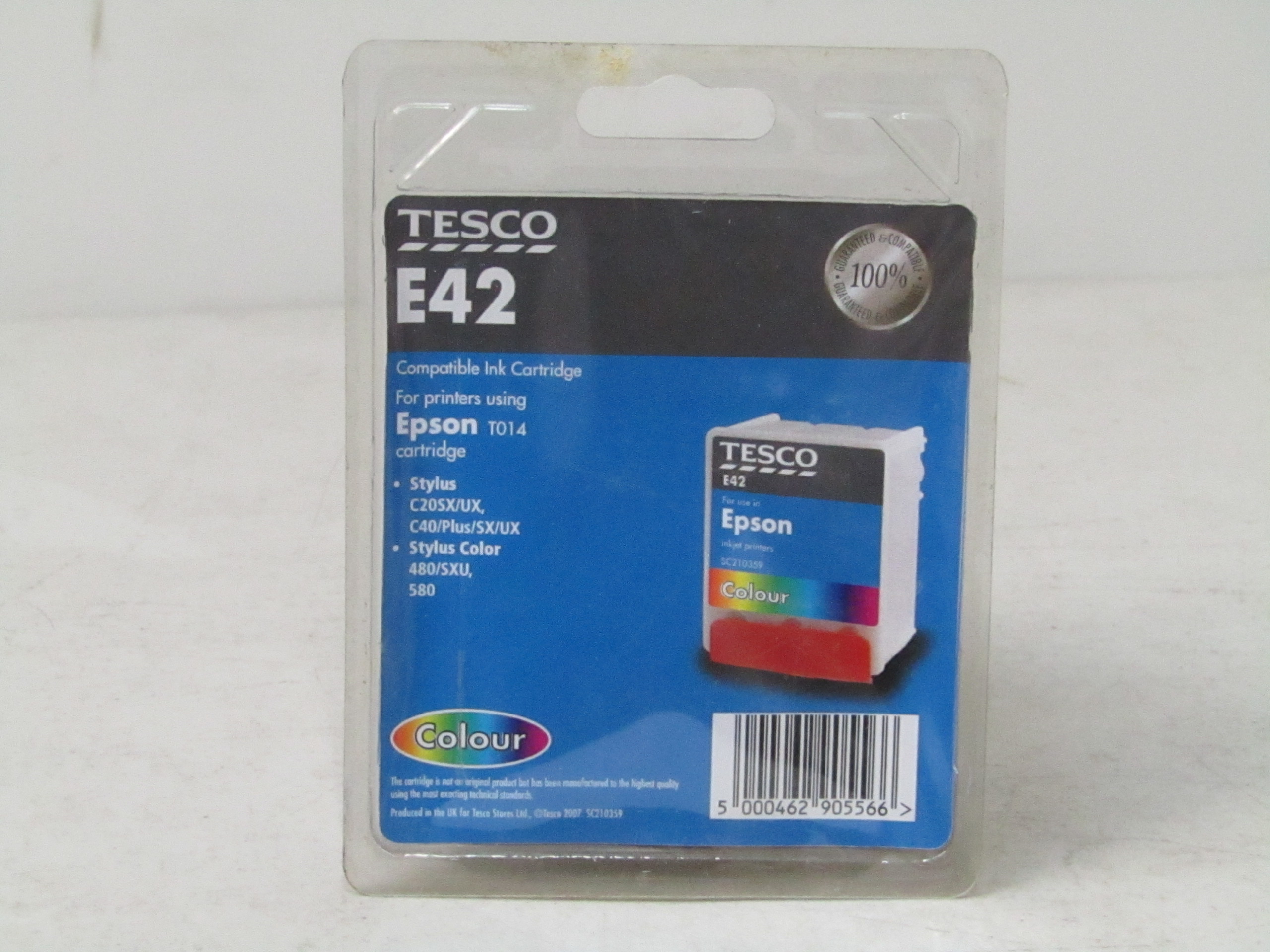 5x Tesco Epson coloured ink cartridges, all new and packaged.