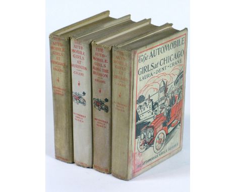 Crane (Laura Dent). The Automobile Girls Series, four rare copies by this celebrated author, published by Henry Altemus Co., 