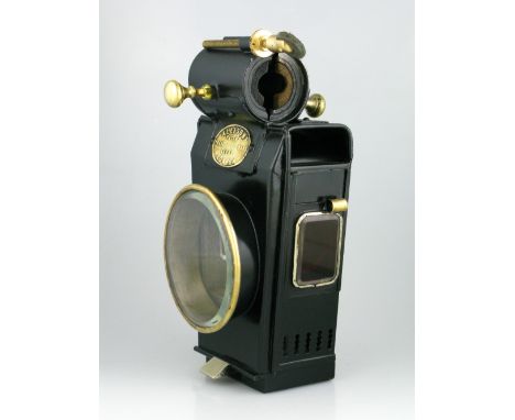 *An Oil-Powered Hub Lamp. A facsimile lamp manufactured to a particularly high standard about thirty years ago,  made in the 