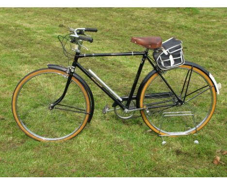 *A 1973 Raleigh gentleman's bicycle in original, 'little used' condition,  with a 21-inch black enamel frame, chromium-platin