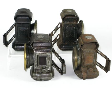 *Three Joseph Lucas manufactured oil-powered lamps, and another by Powell and Hanmer,  all of steel construction  (4)